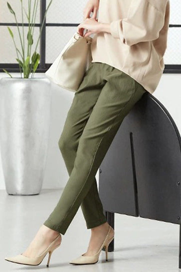 オフィススタイルタックテーパードパンツ　8色入 - liwisi