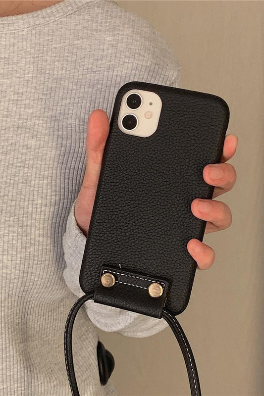 斜め掛けストラップベルト合皮スマホケース　3色入 - liwisi