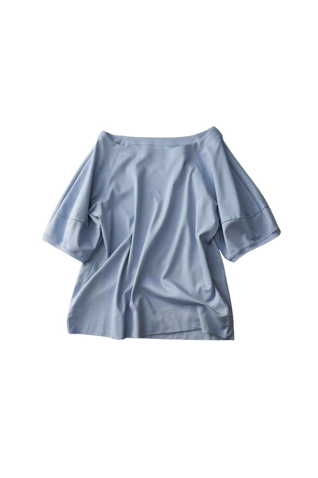 ラウンドネック切替デザインラグランTシャツ　4色入 - liwisi